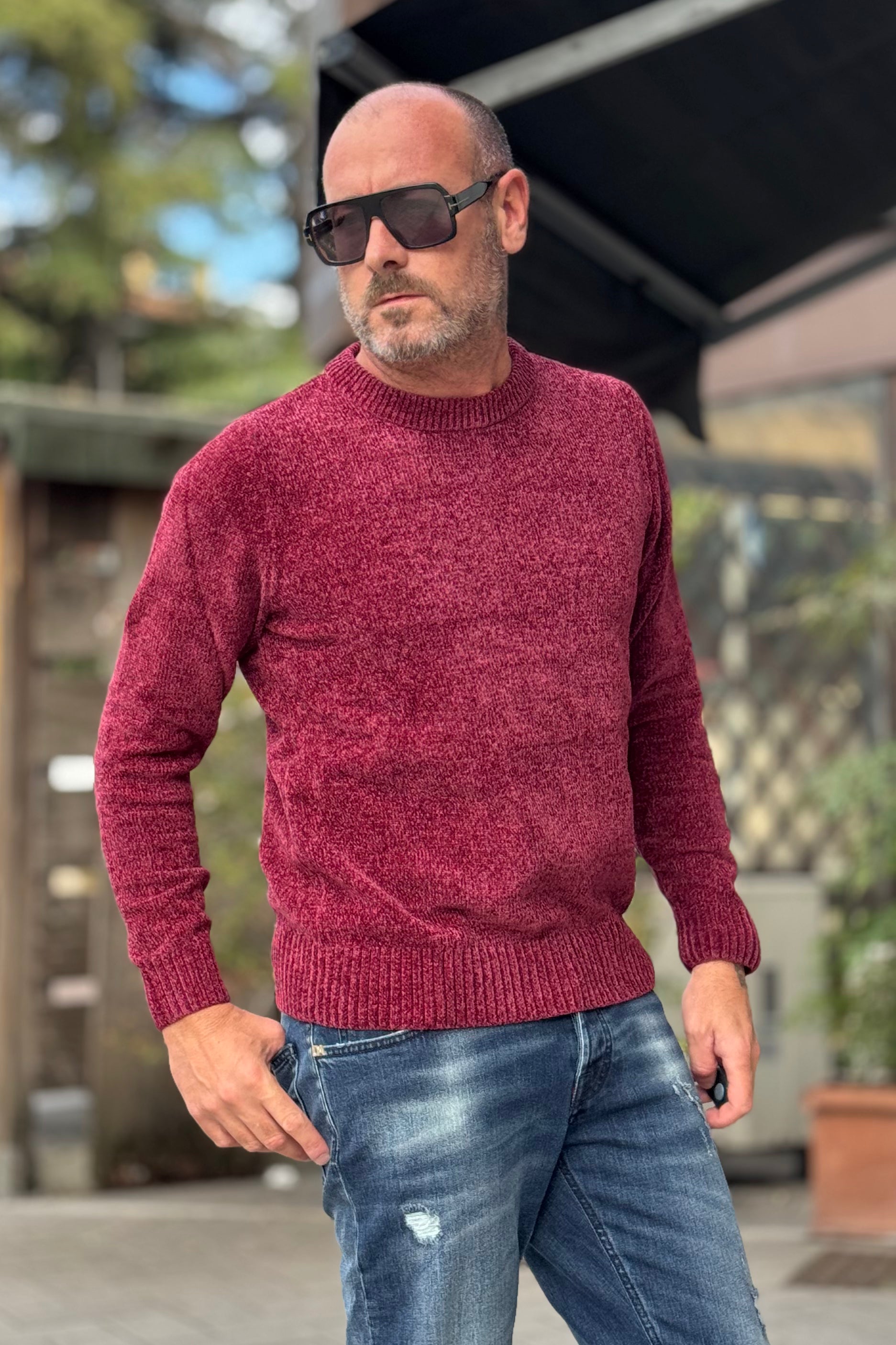 TELAMIRA MAGLIA GIROCOLLO IN CINIGLIA DISPONIBILE IN 7 COLORI