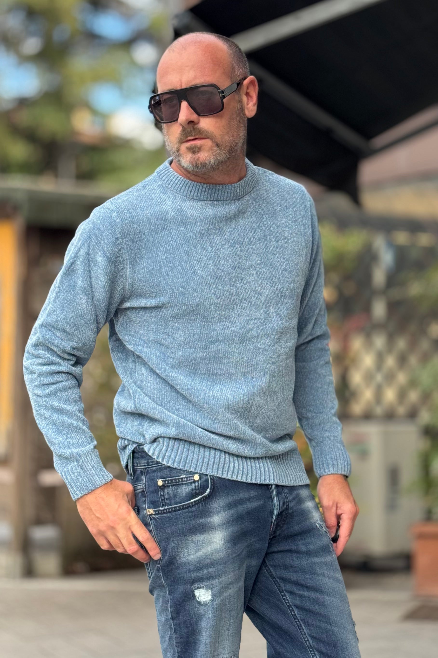 TELAMIRA MAGLIA GIROCOLLO IN CINIGLIA DISPONIBILE IN 7 COLORI