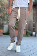 TELAMIRA PANTALACCIO CON COULISSE IN VITA - TORTORA