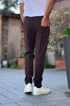TELAMIRA PANTALACCIO CON COULISSE IN VITA - MORO