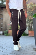 TELAMIRA PANTALACCIO CON COULISSE IN VITA - MORO