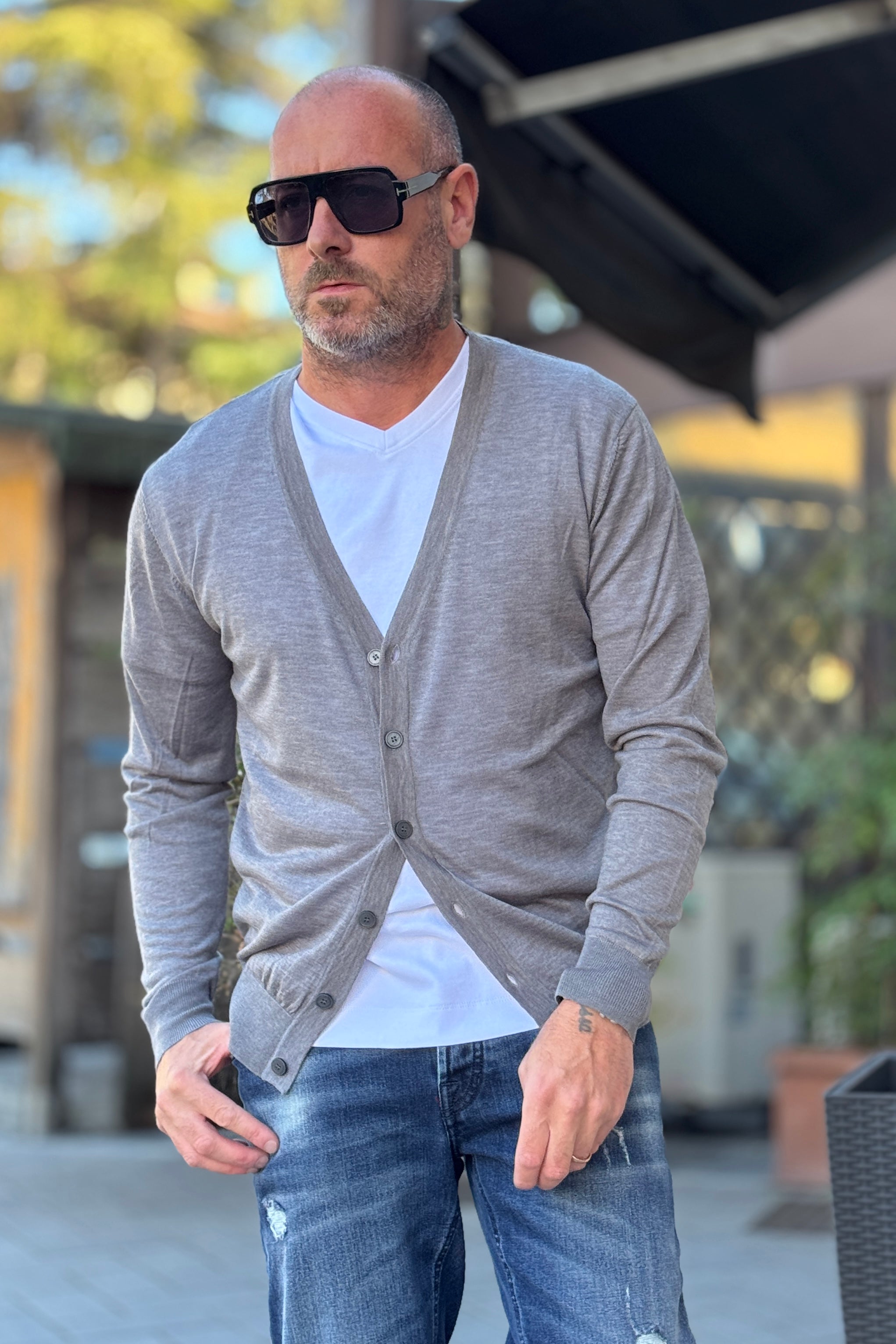 DANIELE ALESSANDRINI CARDIGAN SUPER SOFT DISPONIBILE IN 4 COLORI