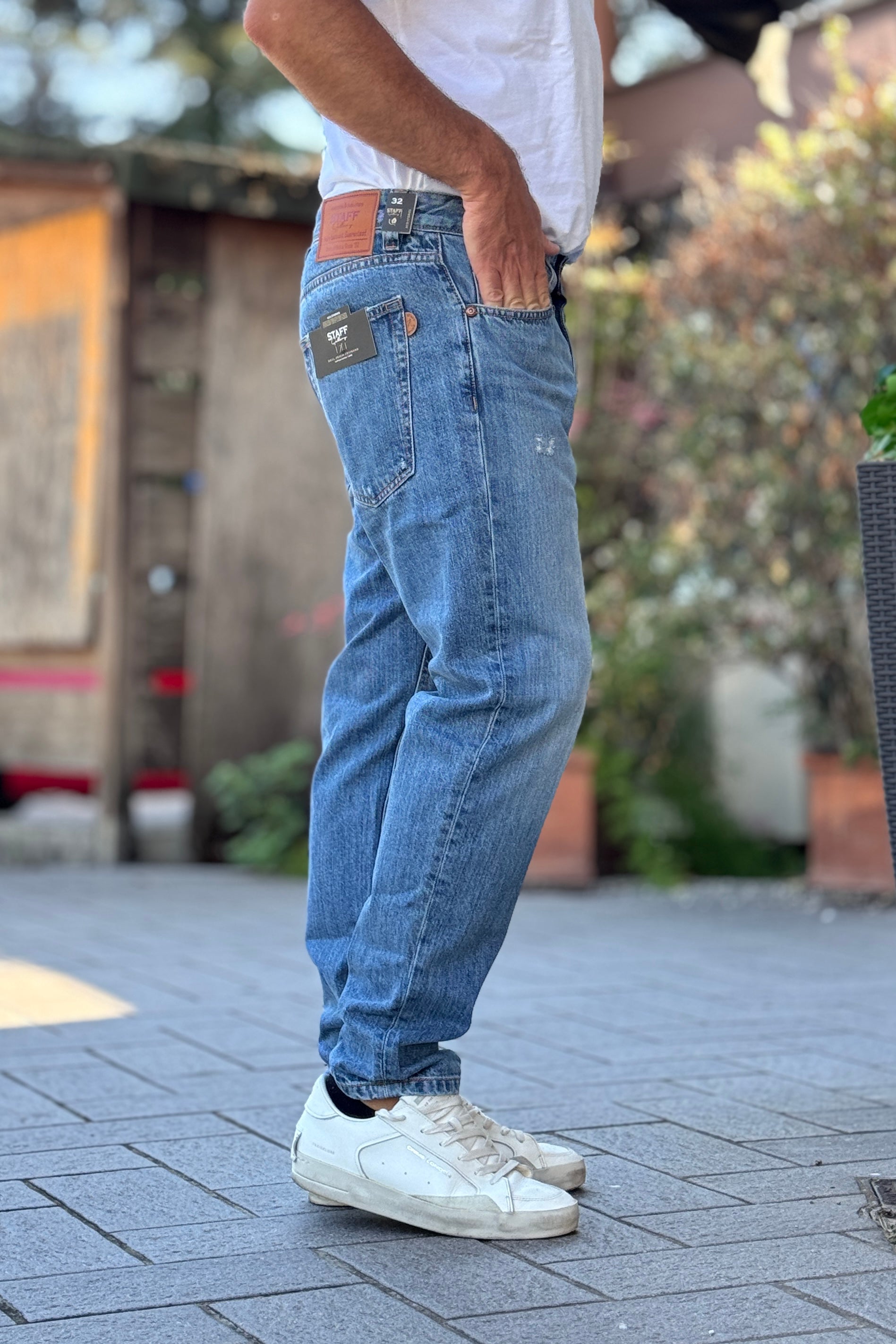 STAFF GALLERY JEANS MEDIO CHIARO EFFETTO USED