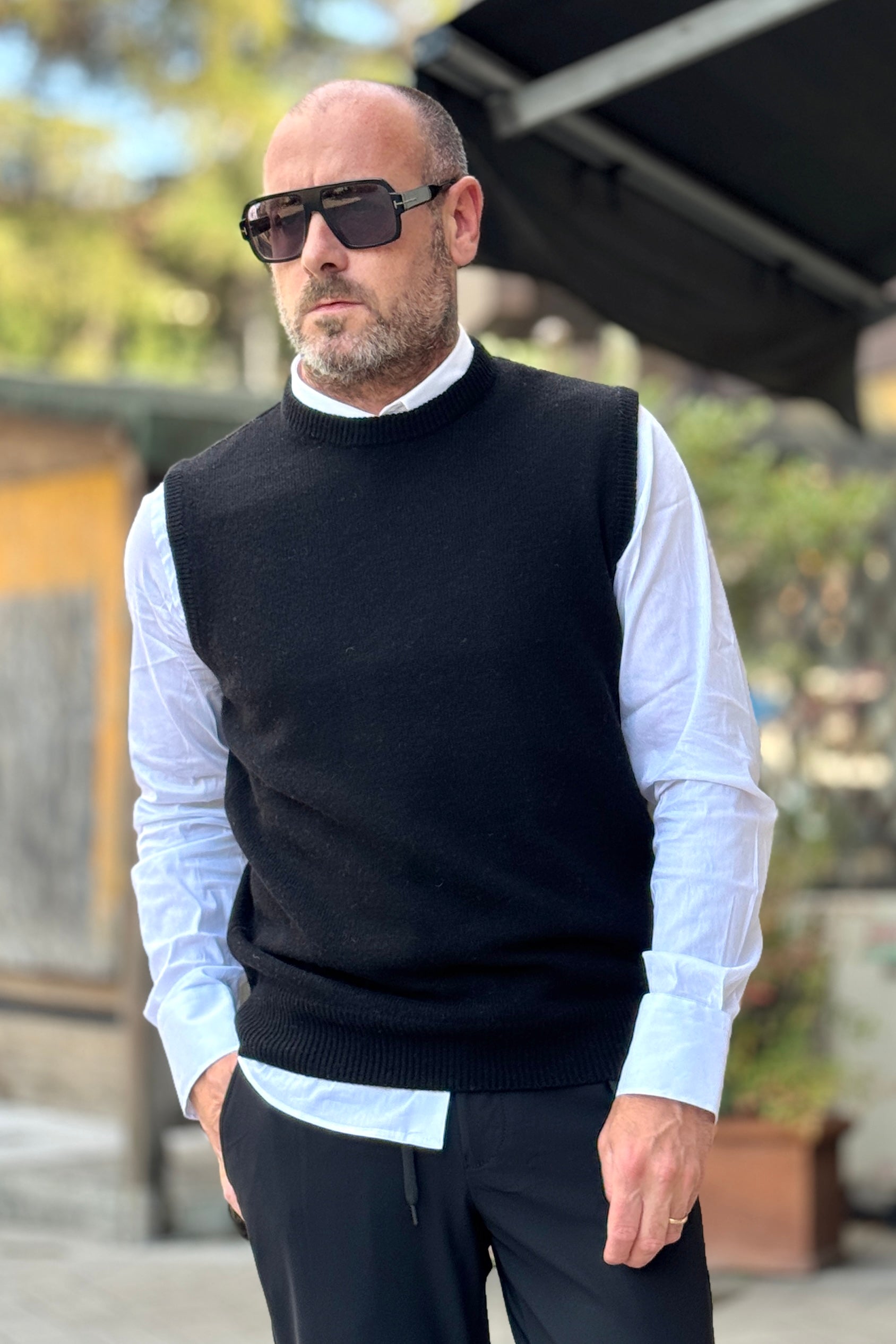 TELAMIRA GILET GIROCOLLO DISPONIBILE IN 3 COLORI