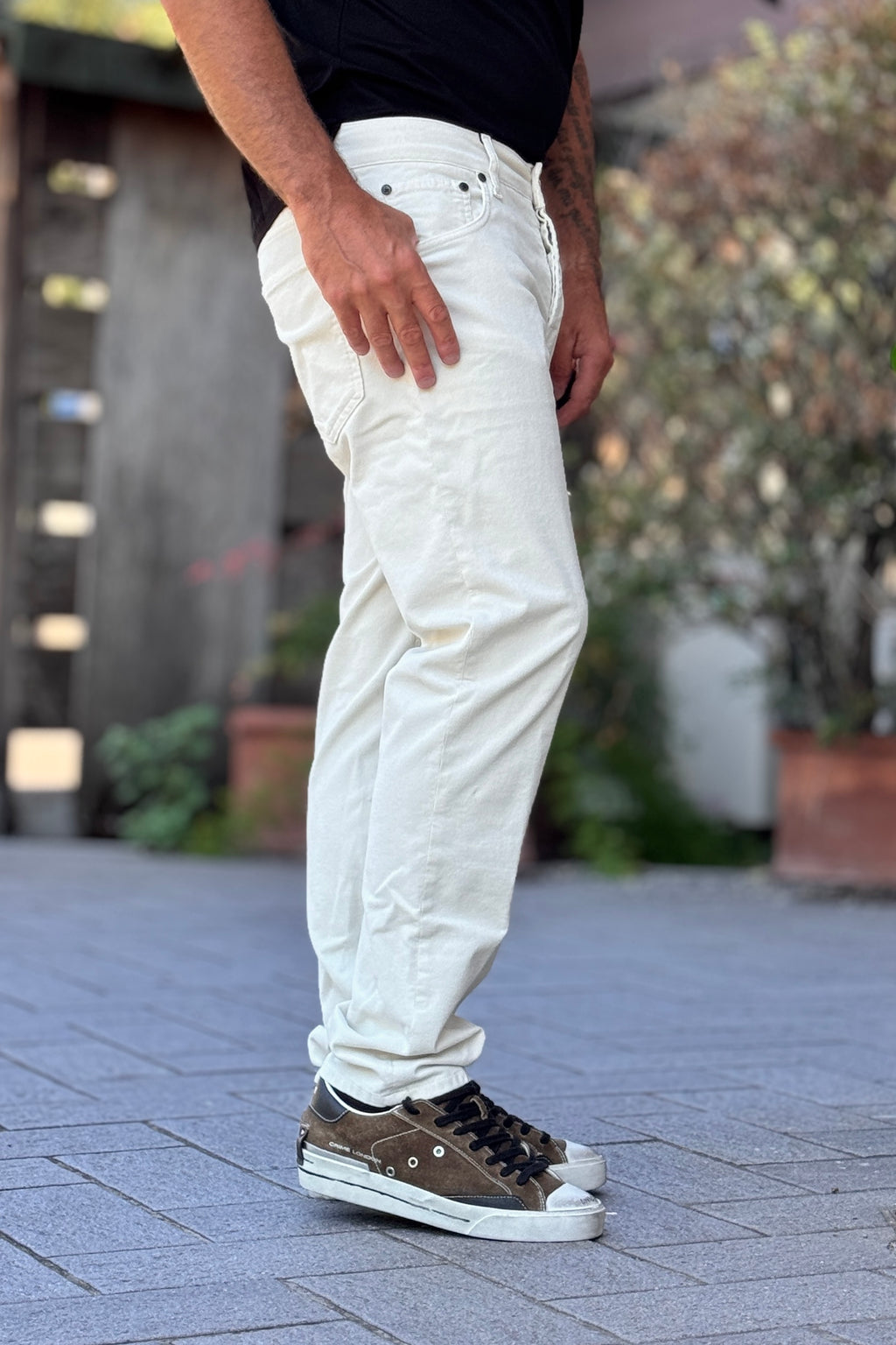 DANIELE ALESSANDRINI PANTALONE VELLUTO MILLERIGHE