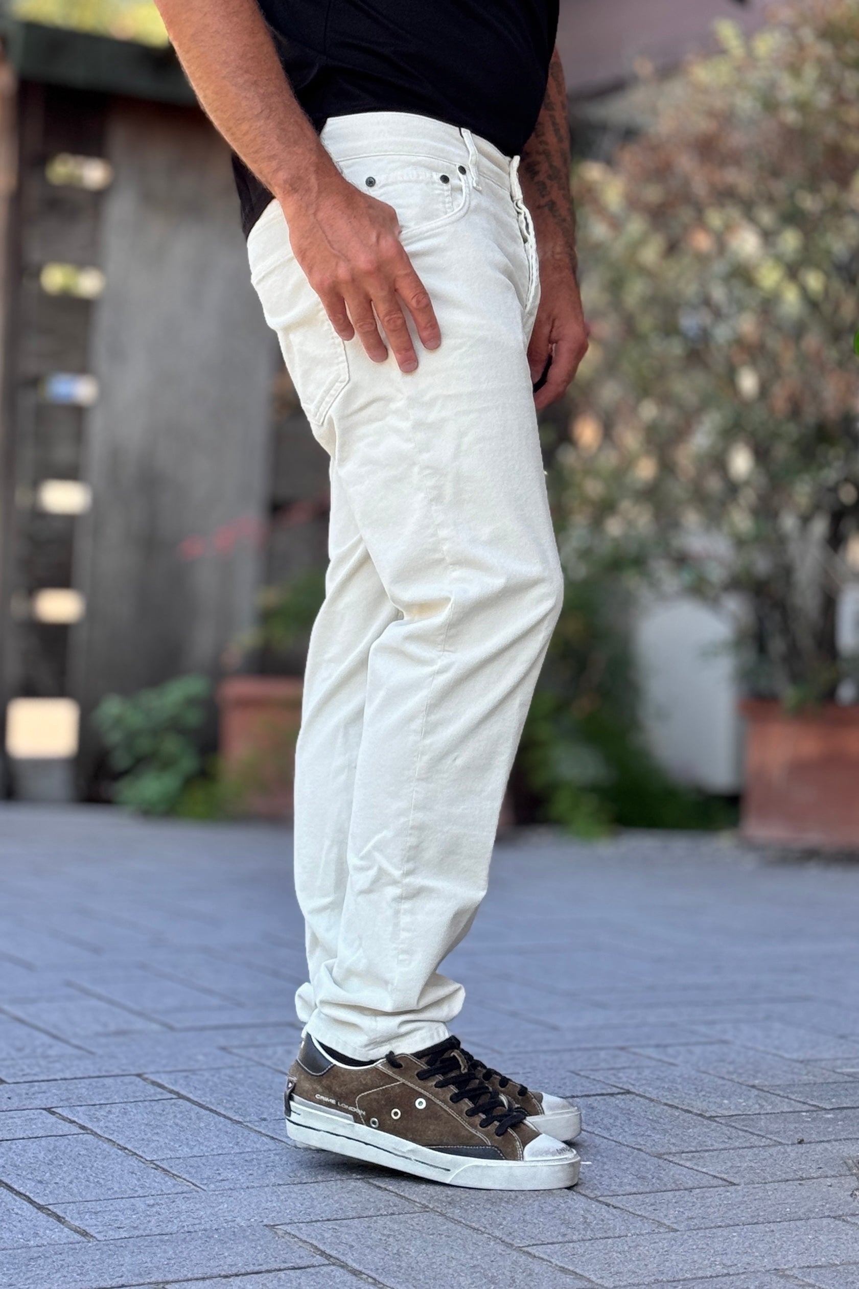 DANIELE ALESSANDRINI PANTALONE VELLUTO MILLERIGHE
