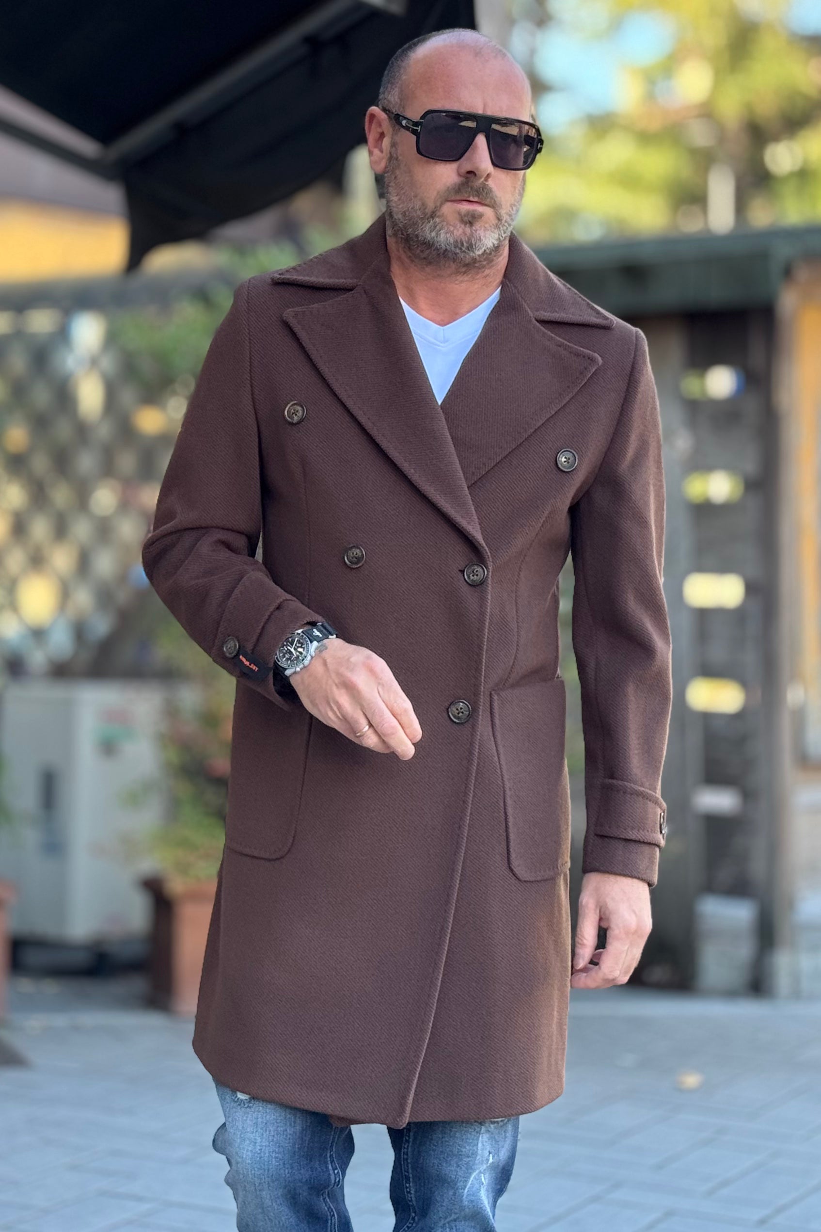 TELAMIRA CAPPOTTO IN PANNO DOPPIO PETTO DISPONIBILE IN 2 COLORI