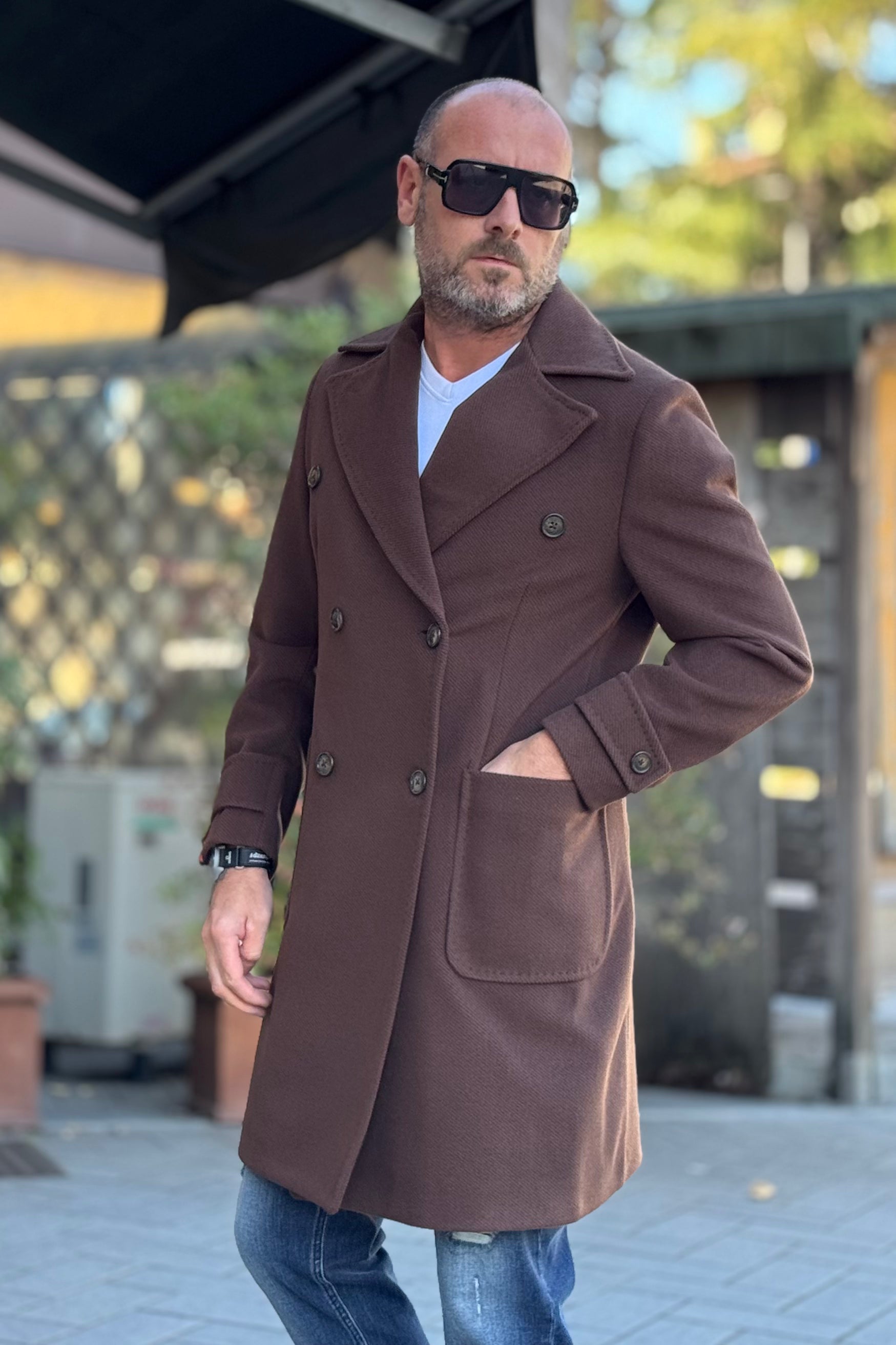 TELAMIRA CAPPOTTO IN PANNO DOPPIO PETTO DISPONIBILE IN 2 COLORI