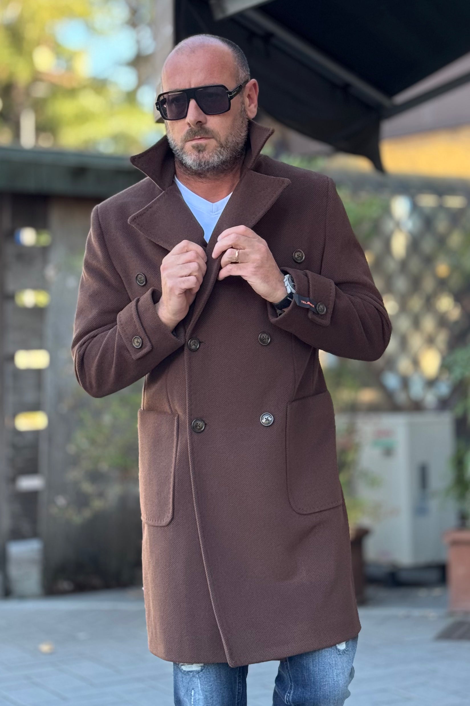 TELAMIRA CAPPOTTO IN PANNO DOPPIO PETTO DISPONIBILE IN 2 COLORI