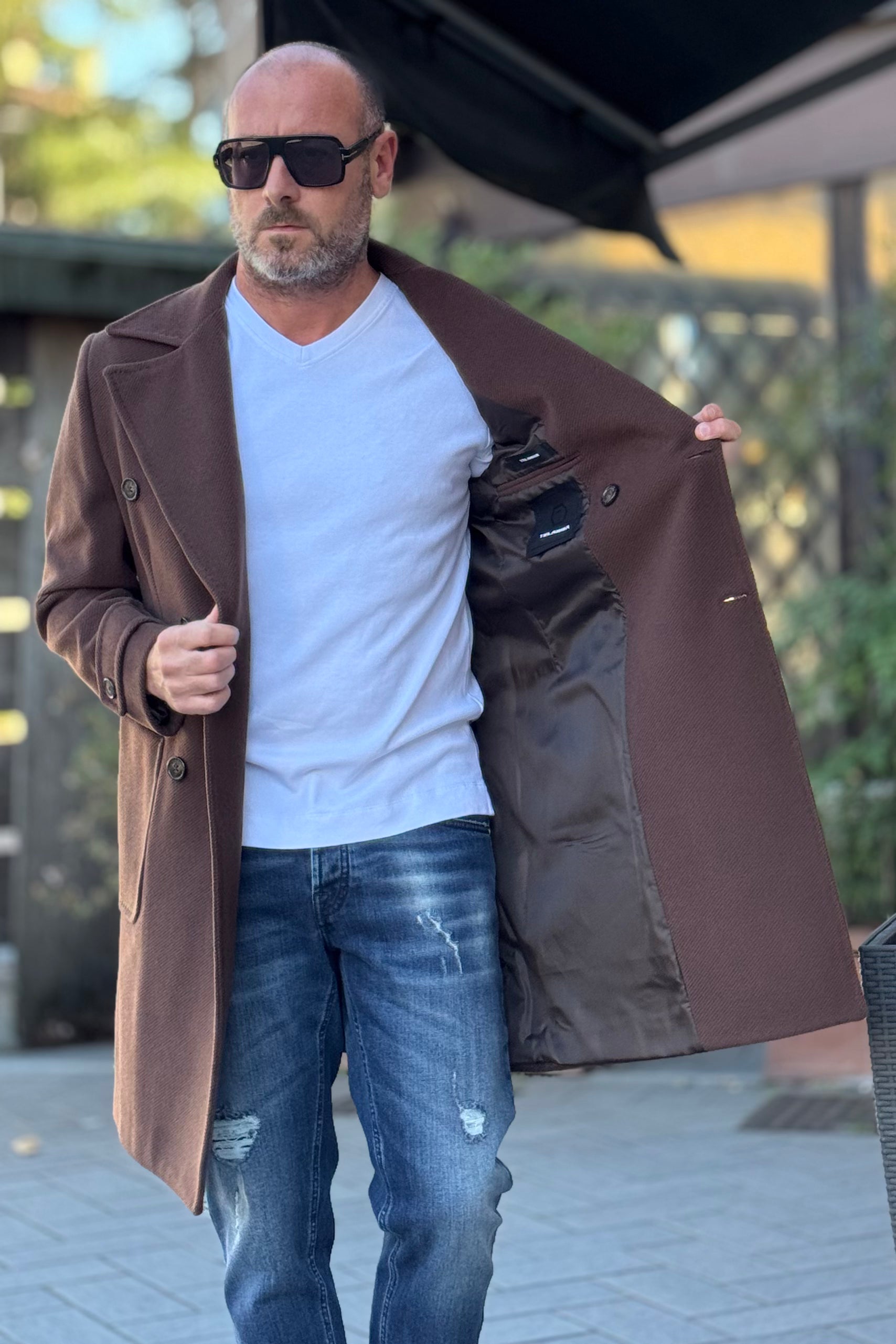 TELAMIRA CAPPOTTO IN PANNO DOPPIO PETTO DISPONIBILE IN 2 COLORI