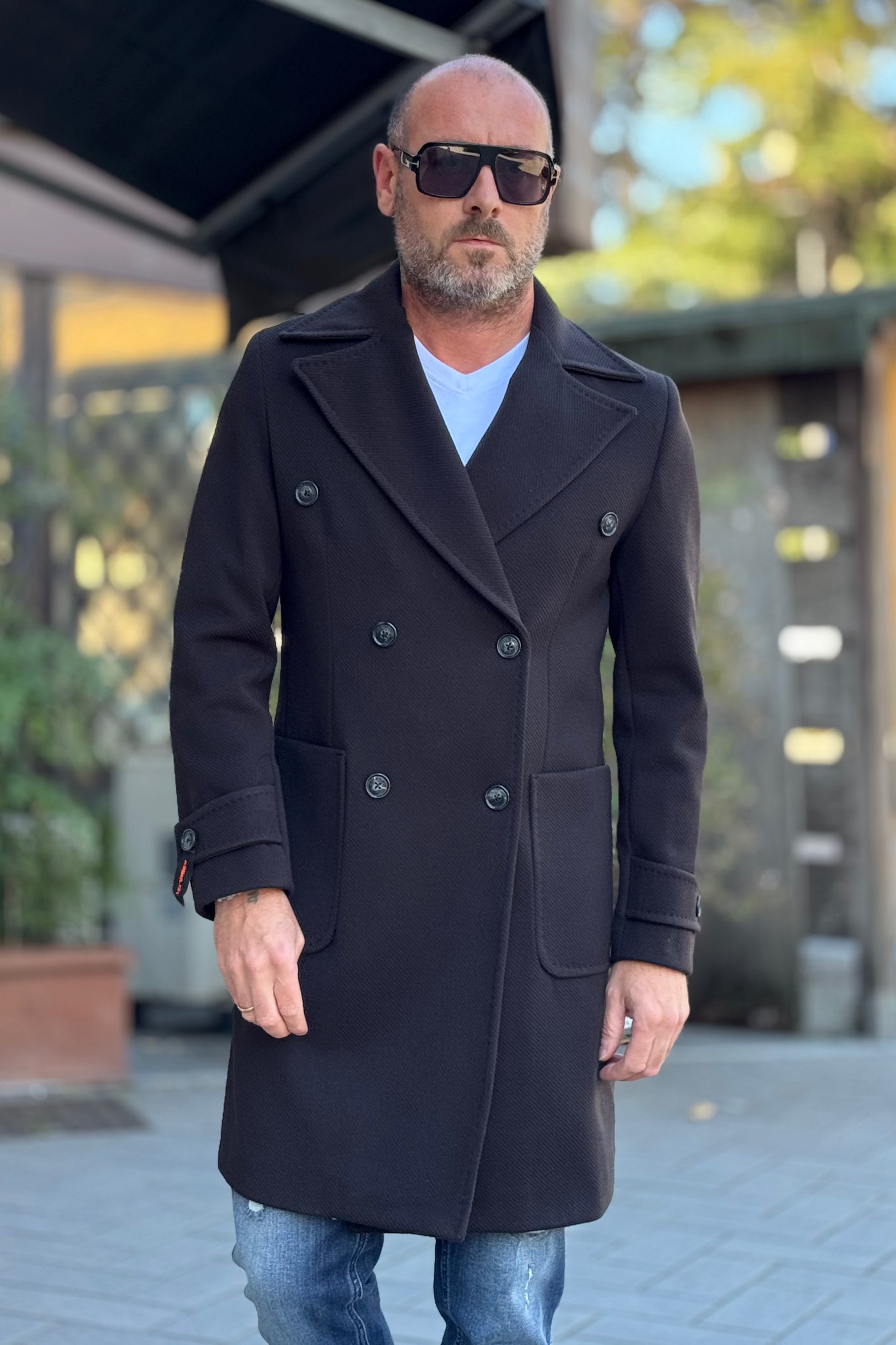 TELAMIRA CAPPOTTO IN PANNO DOPPIO PETTO DISPONIBILE IN 2 COLORI