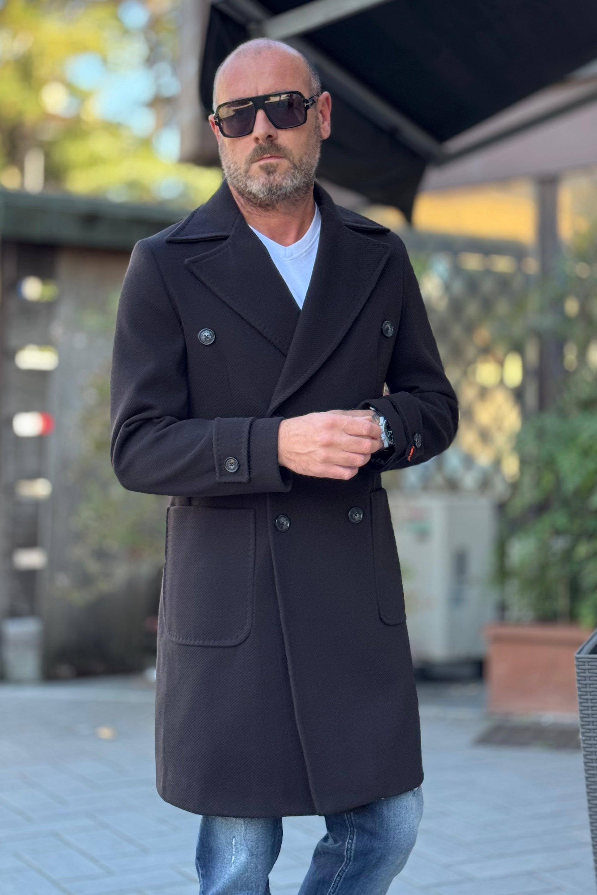 TELAMIRA CAPPOTTO IN PANNO DOPPIO PETTO DISPONIBILE IN 2 COLORI