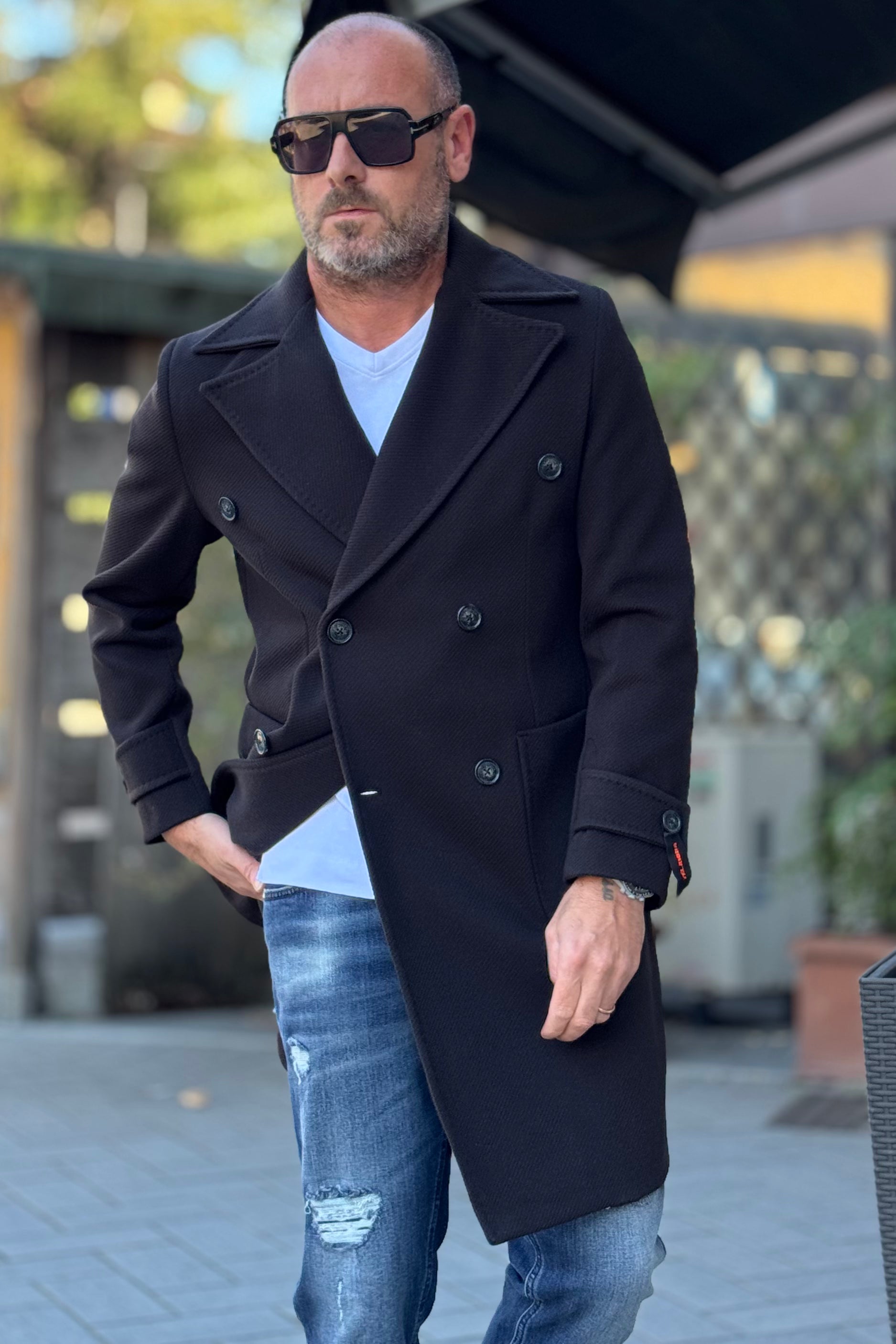 TELAMIRA CAPPOTTO IN PANNO DOPPIO PETTO DISPONIBILE IN 2 COLORI