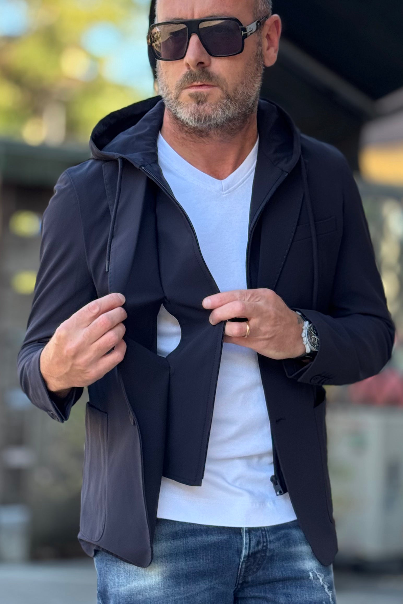 TELAMIRA GIACCA CON PETTORINA STACCABILE NO-STIRO DISPONIBILE IN 2 COLORI