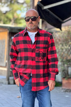 DANIELE ALESSANDRINI CAMICIA QUADRI CON RICAMO SU TASCA
