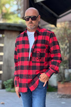 DANIELE ALESSANDRINI CAMICIA QUADRI CON RICAMO SU TASCA