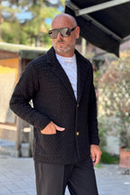 DANIELE ALESSANDRINI GIACCA IN MAGLIA - NERO