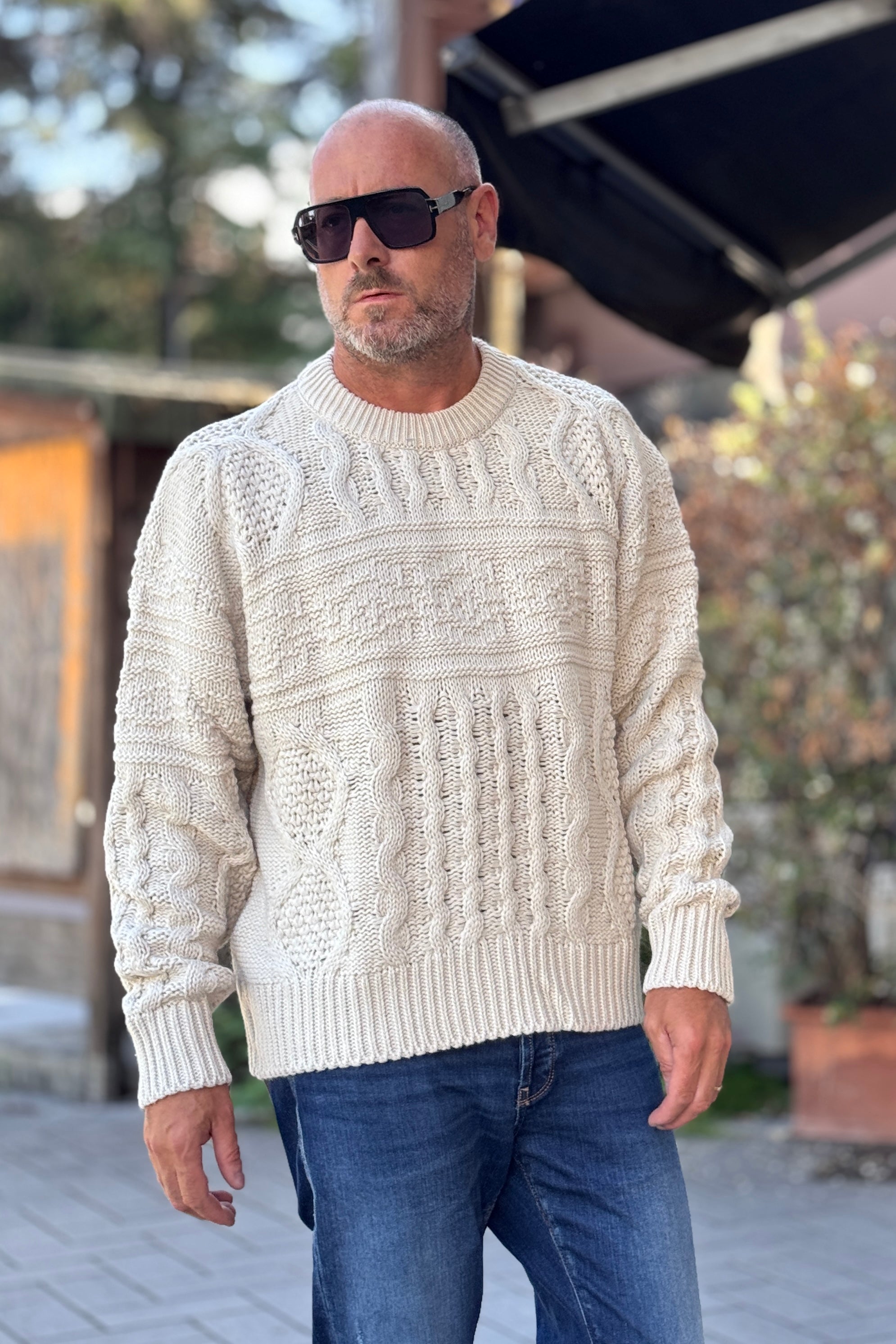 DANIELE ALESSANDRINI MAGLIA GIROCOLLO MOTIVO