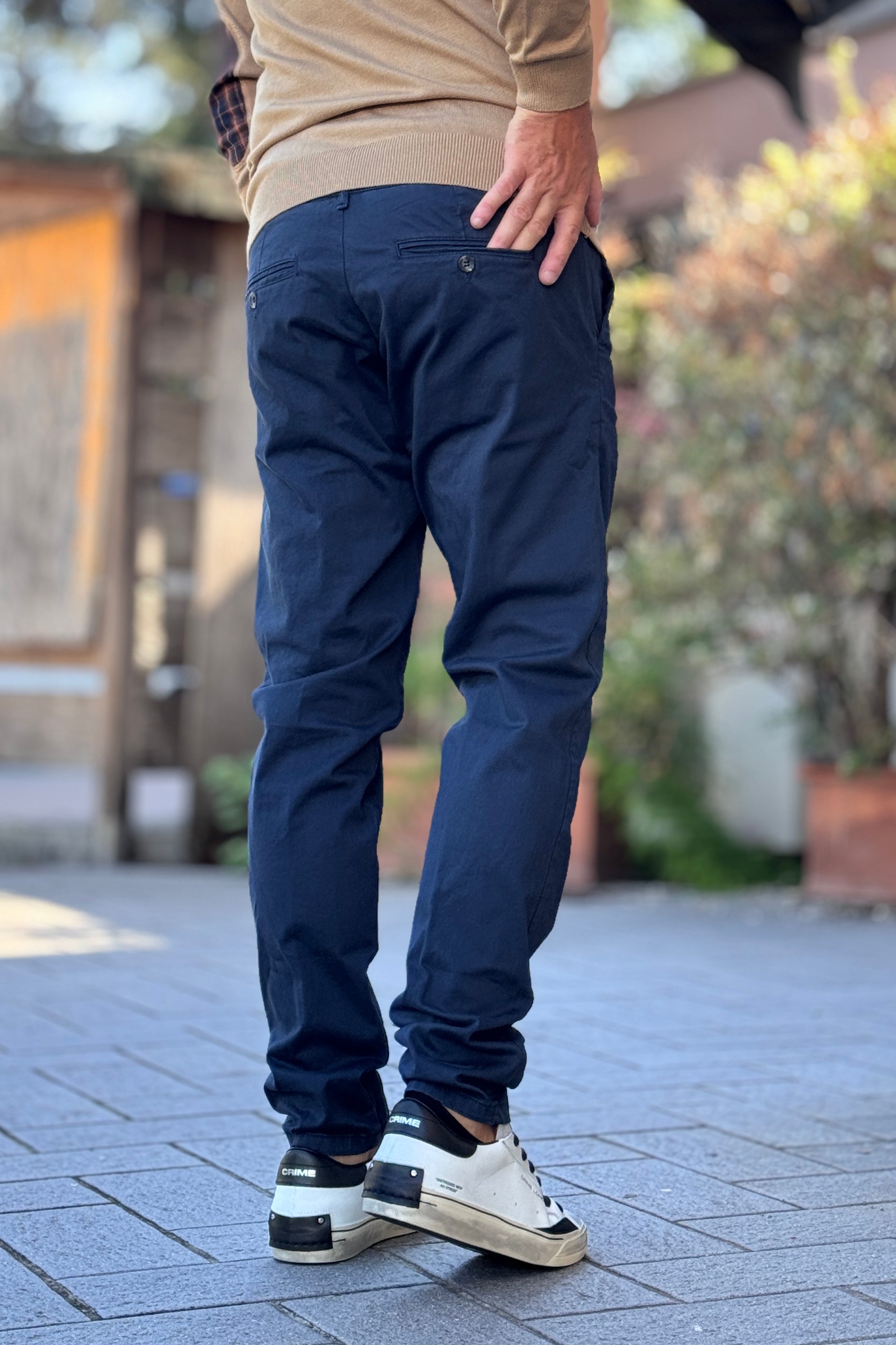 TELAMIRA PANTALONE CHINO - BLU