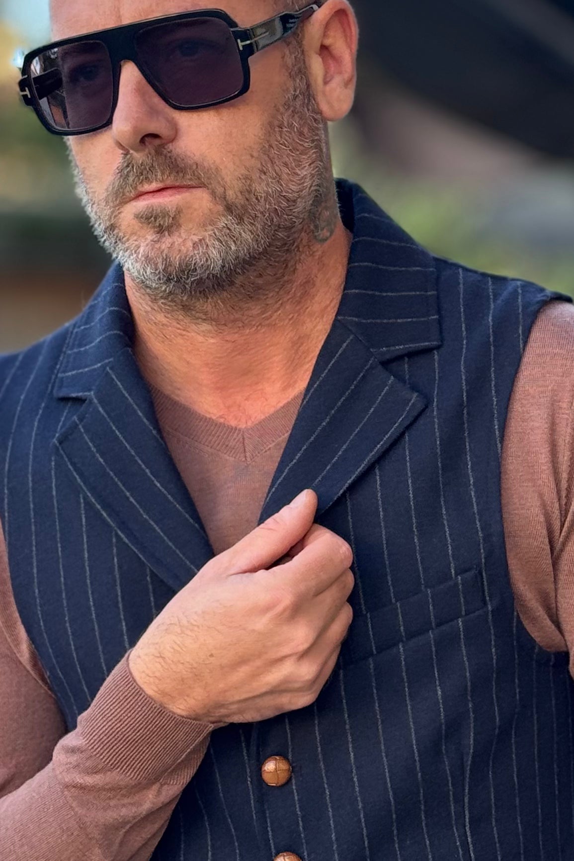 TELAMIRA GILET GESSATO CON REVER MODELLO GIACCA DISPONIBILE IN 2 COLORI