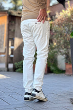 TELAMIRA PANTALONE CHINO - BIANCO