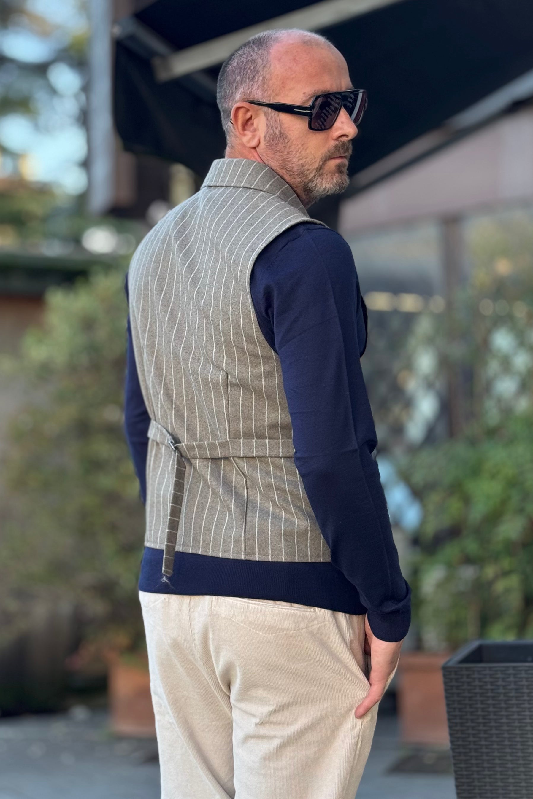 TELAMIRA GILET GESSATO CON REVER MODELLO GIACCA DISPONIBILE IN 2 COLORI