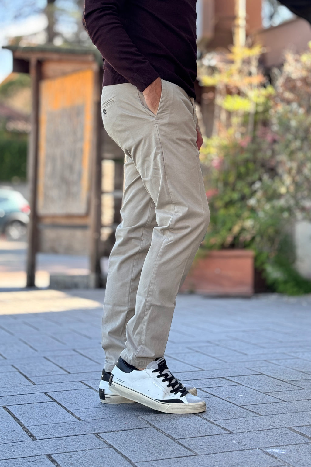 TELAMIRA PANTALONE CHINO - BEIGE