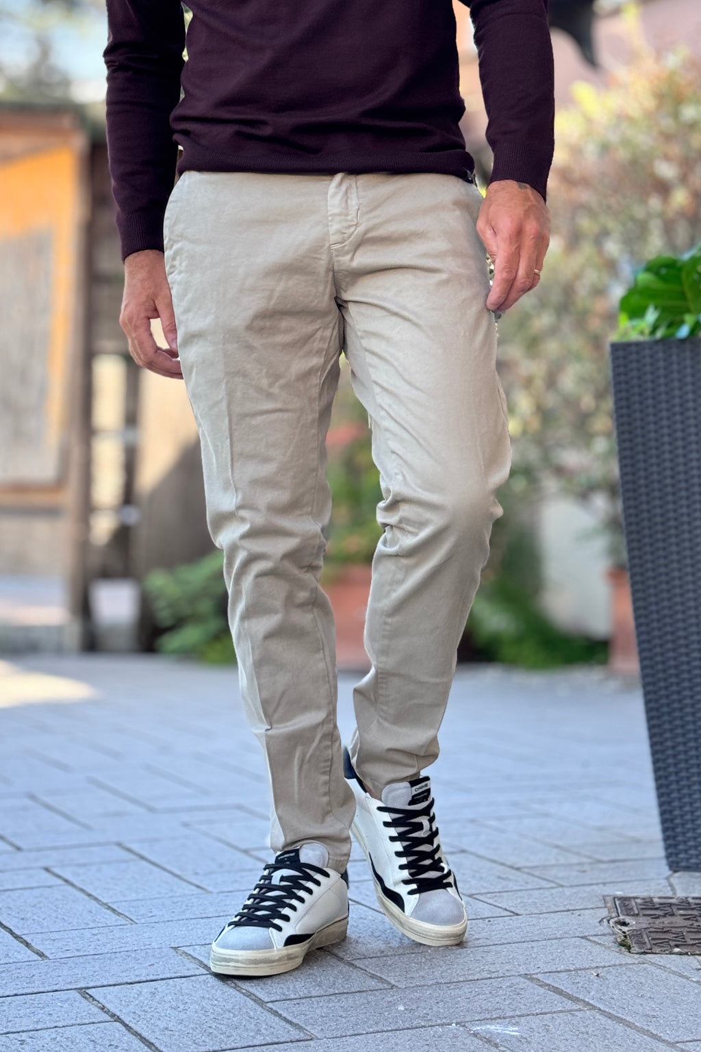 TELAMIRA PANTALONE CHINO - BEIGE