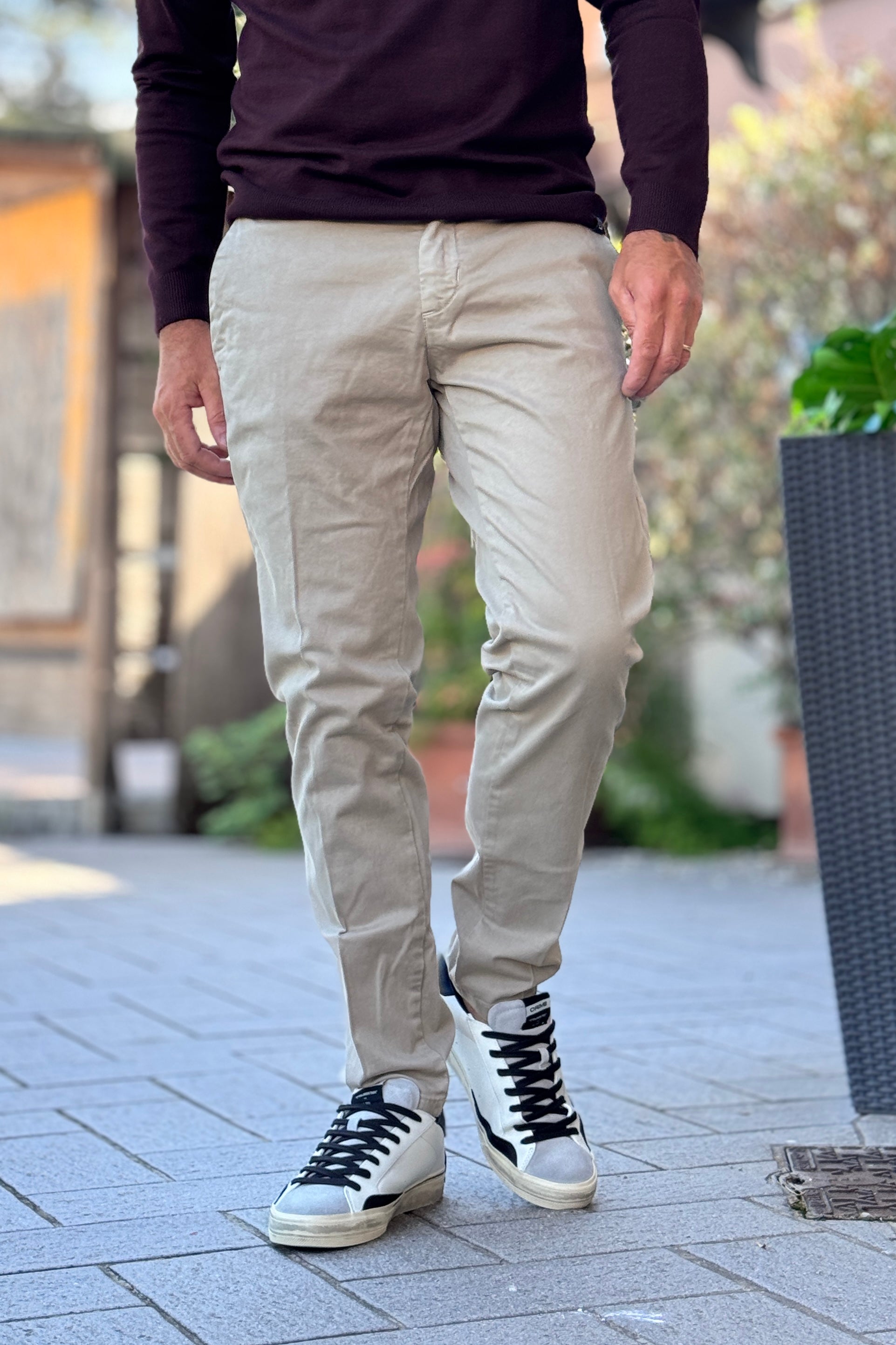 TELAMIRA PANTALONE CHINO - BEIGE