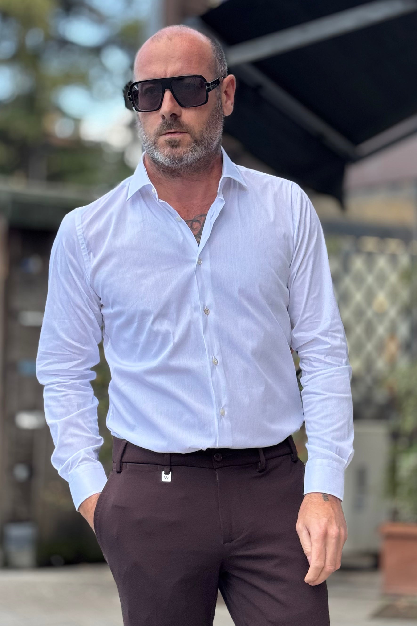 ALESSANDRO LAMURA CAMICIA SLIM 2 PINCES DIETRO DISPONIBILE IN 2 COLORI - Mania Fashion Clothing