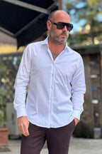 ALESSANDRO LAMURA CAMICIA SLIM 2 PINCES DIETRO DISPONIBILE IN 2 COLORI - Mania Fashion Clothing