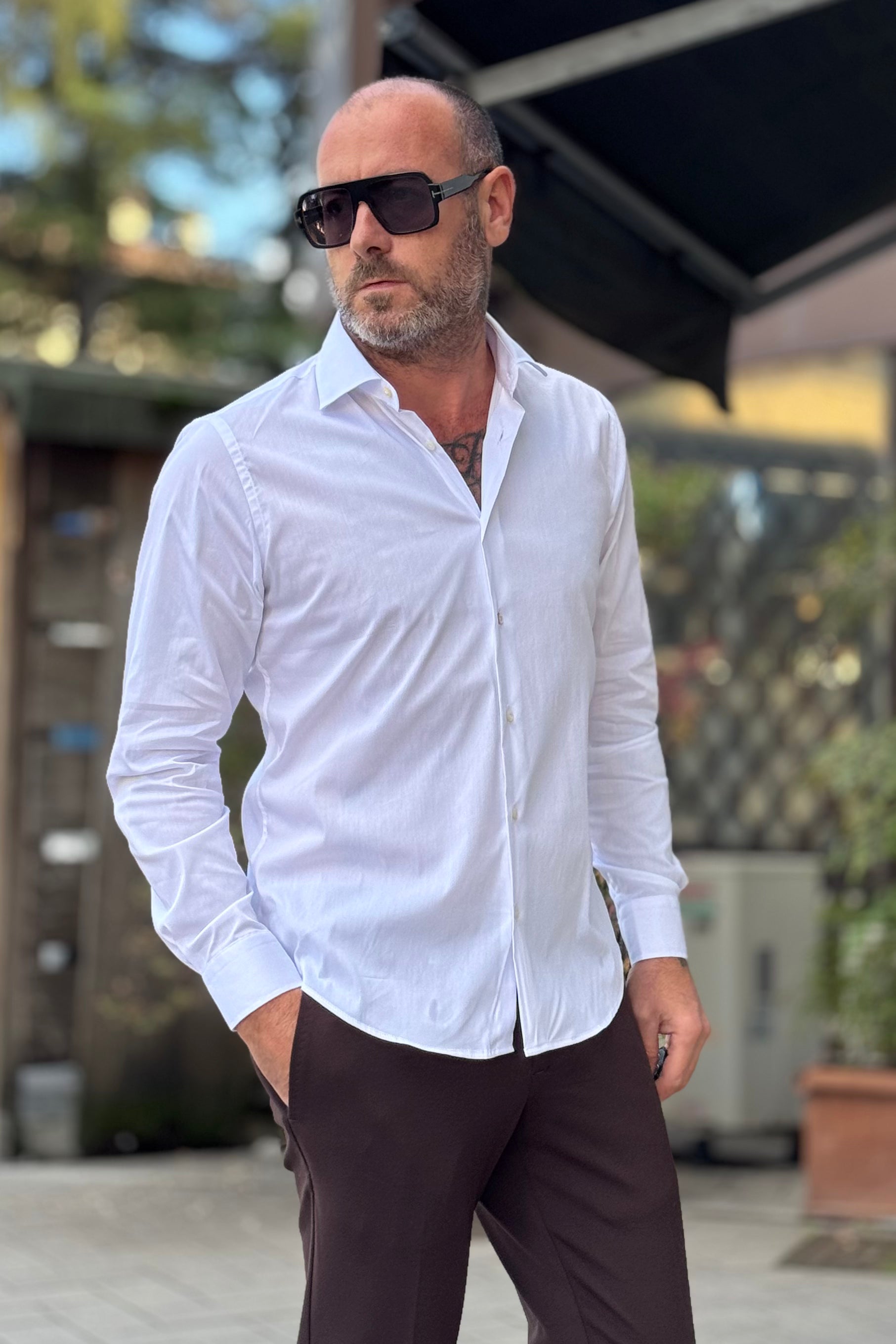 ALESSANDRO LAMURA CAMICIA SLIM 2 PINCES DIETRO DISPONIBILE IN 2 COLORI - Mania Fashion Clothing