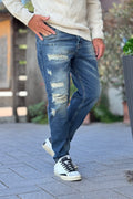 TELAMIRA JEANS CROPPED CON ROTTURE