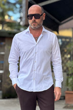 ALESSANDRO LAMURA CAMICIA SLIM 2 PINCES DIETRO DISPONIBILE IN 2 COLORI - Mania Fashion Clothing