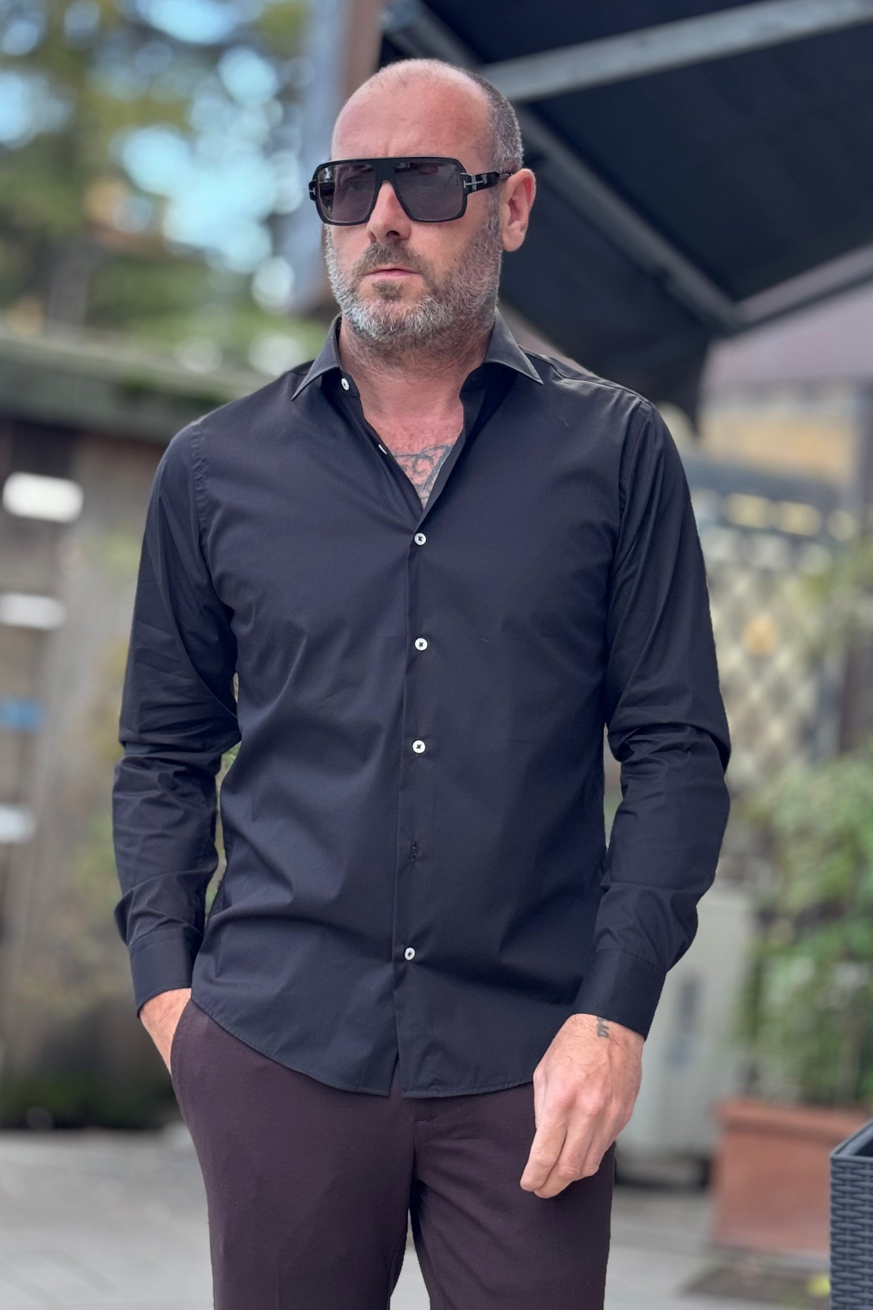 ALESSANDRO LAMURA CAMICIA SLIM 2 PINCES DIETRO DISPONIBILE IN 2 COLORI - Mania Fashion Clothing