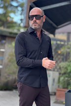 ALESSANDRO LAMURA CAMICIA SLIM 2 PINCES DIETRO DISPONIBILE IN 2 COLORI - Mania Fashion Clothing