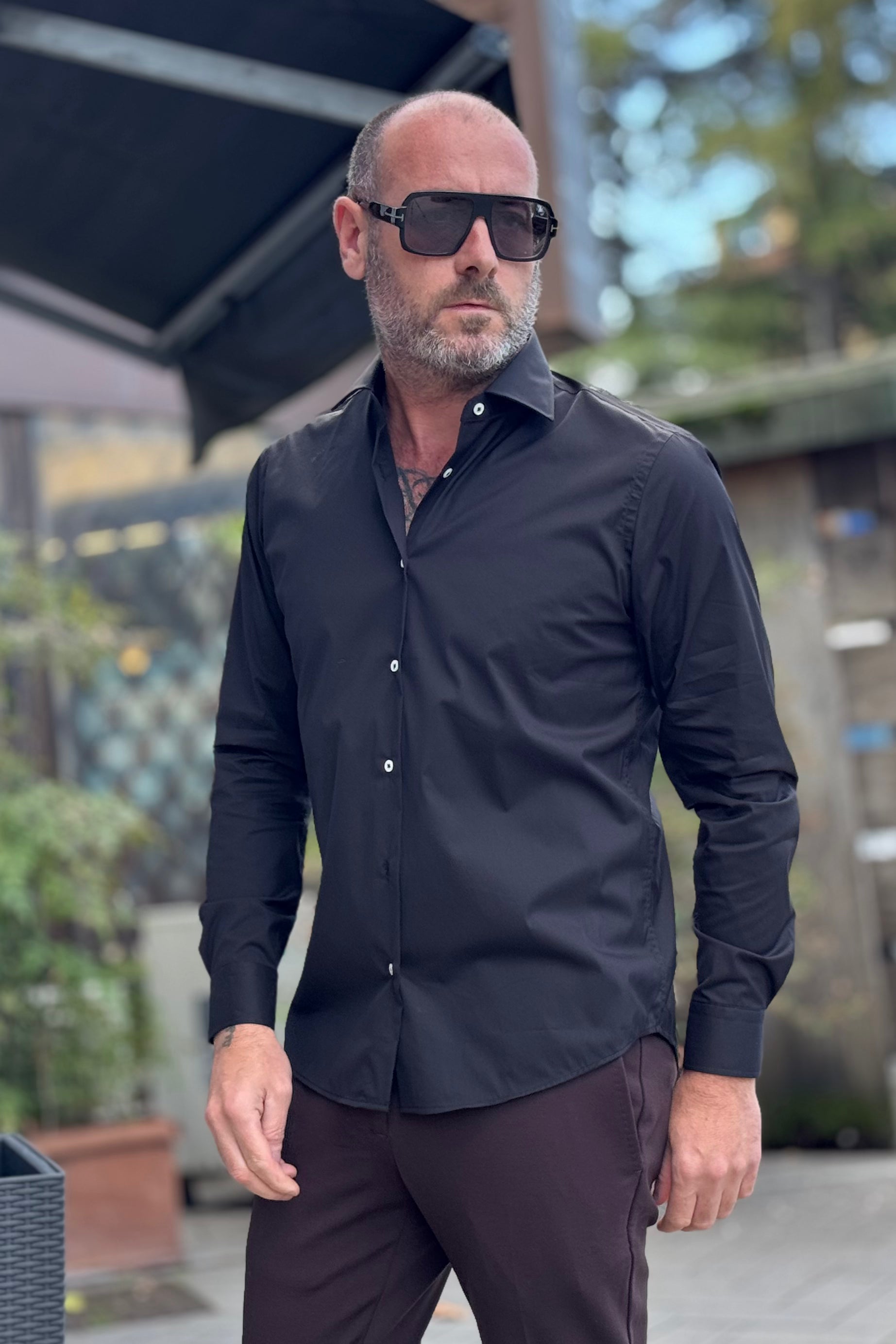 ALESSANDRO LAMURA CAMICIA SLIM 2 PINCES DIETRO DISPONIBILE IN 2 COLORI - Mania Fashion Clothing