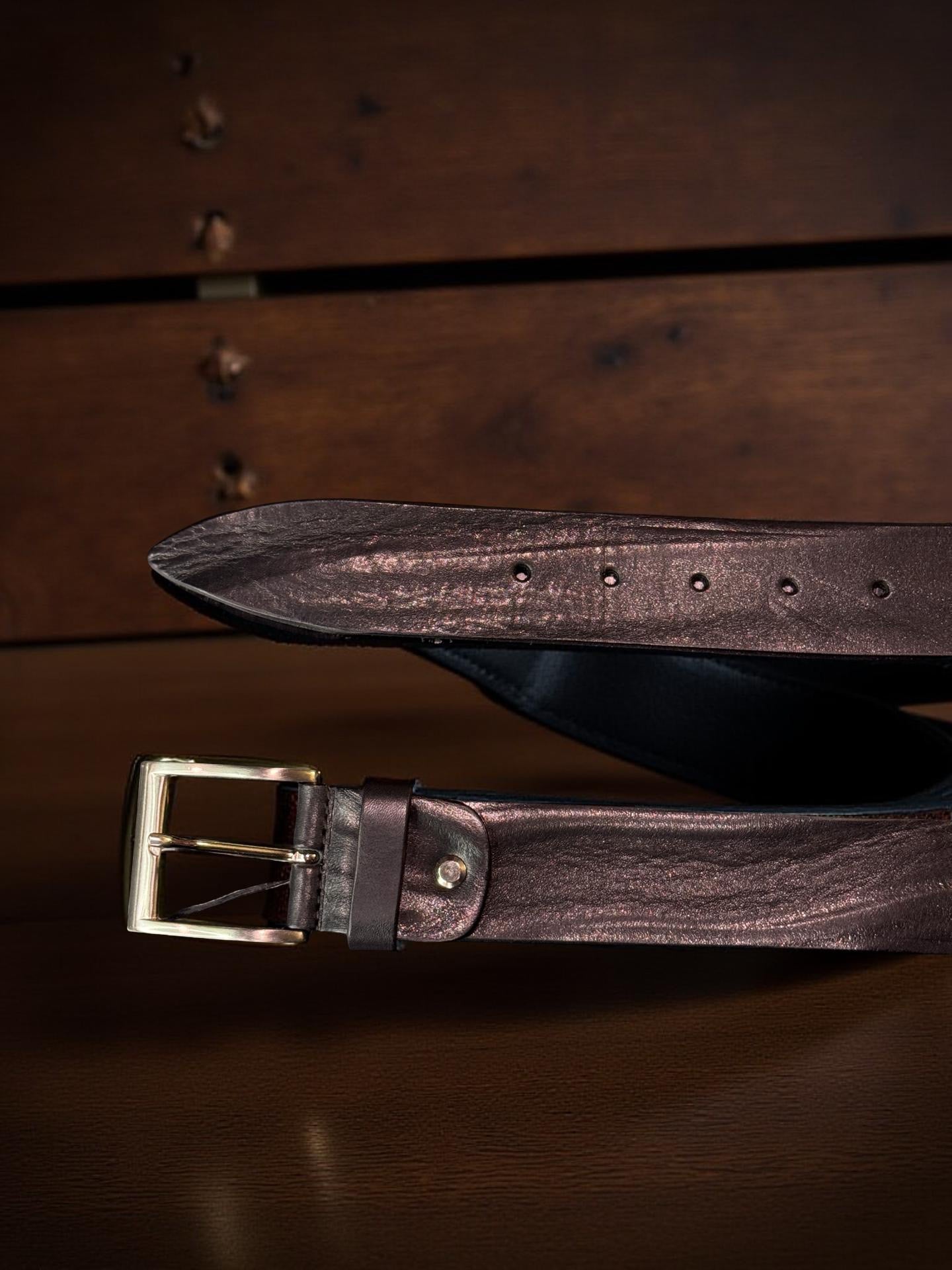 OFFICINE DEL CUOIO CINTURA IN PELLE VINTAGE DISPONIBILE IN 2 COLORI - Mania Fashion Clothing