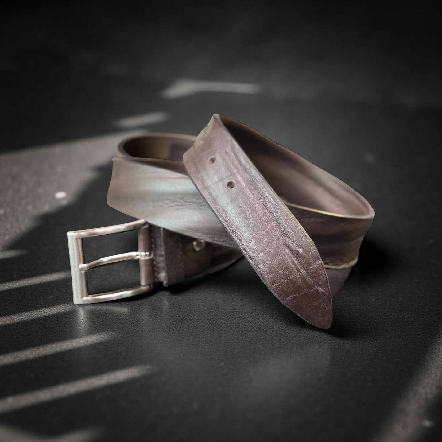 OFFICINE DEL CUOIO CINTURA IN PELLE VINTAGE DISPONIBILE IN 2 COLORI - Mania Fashion Clothing