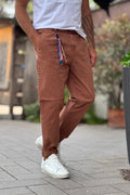 BERNA PANTALONE CROPPED - RUGGINE
