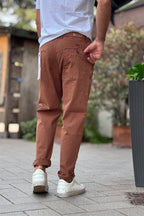 BERNA PANTALONE CROPPED - RUGGINE