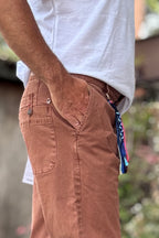 BERNA PANTALONE CROPPED - RUGGINE