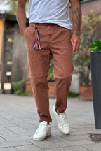 BERNA PANTALONE CROPPED - RUGGINE