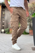 BERNA PANTALONE CARGO - BEIGE