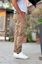 BERNA PANTALONE CARGO - BEIGE
