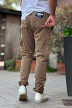 BERNA PANTALONE CARGO - BEIGE