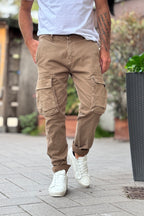BERNA PANTALONE CARGO - BEIGE