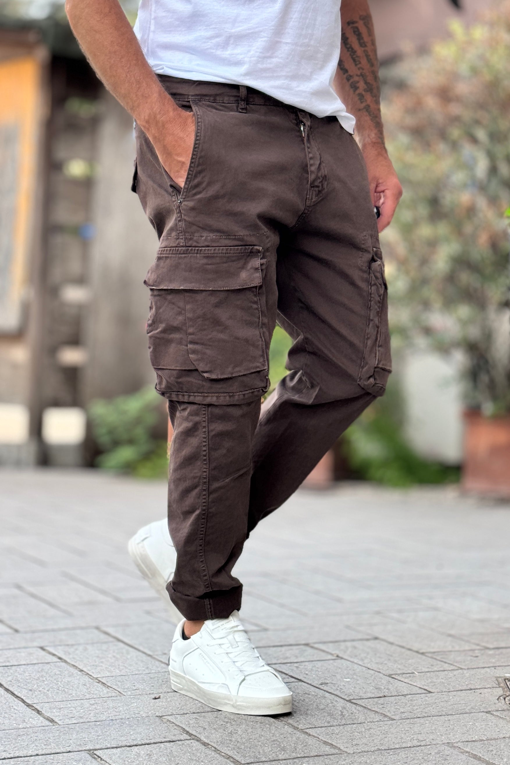 BERNA PANTALONE CARGO - MORO