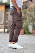 BERNA PANTALONE CARGO - MORO