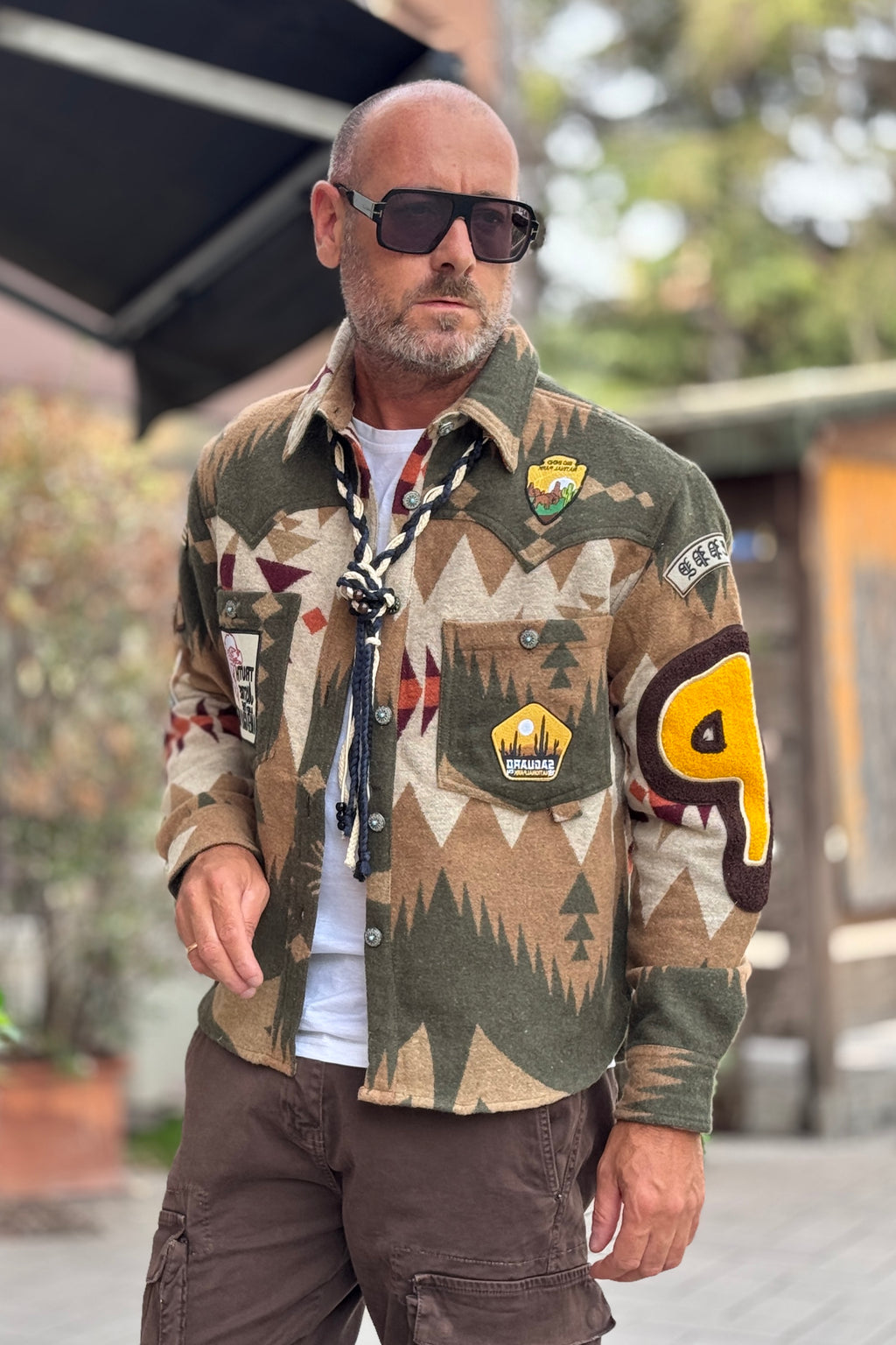BERNA CAMICIA ATZECO CON TOPPE